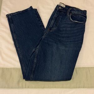 Abercrombie & Fitch Women's High Rise Dark Blue Jeans